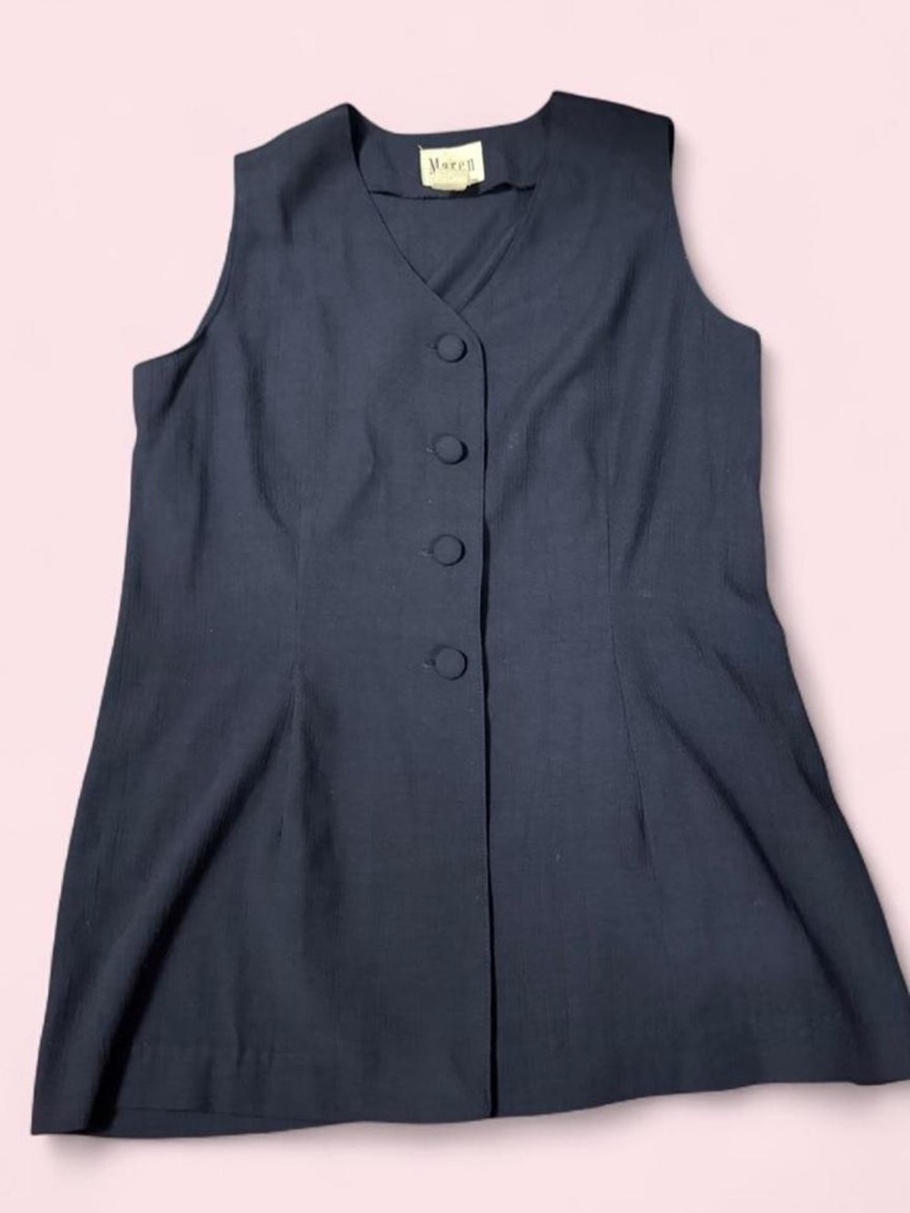 Vintage Maren Petite navy blue vest